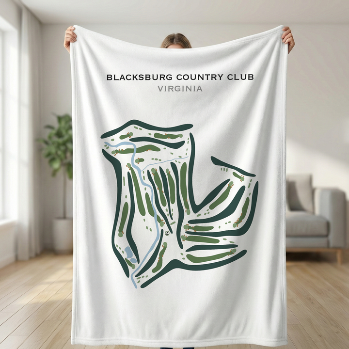 Blacksburg Country Club, Virginia - Printed Golf Courses