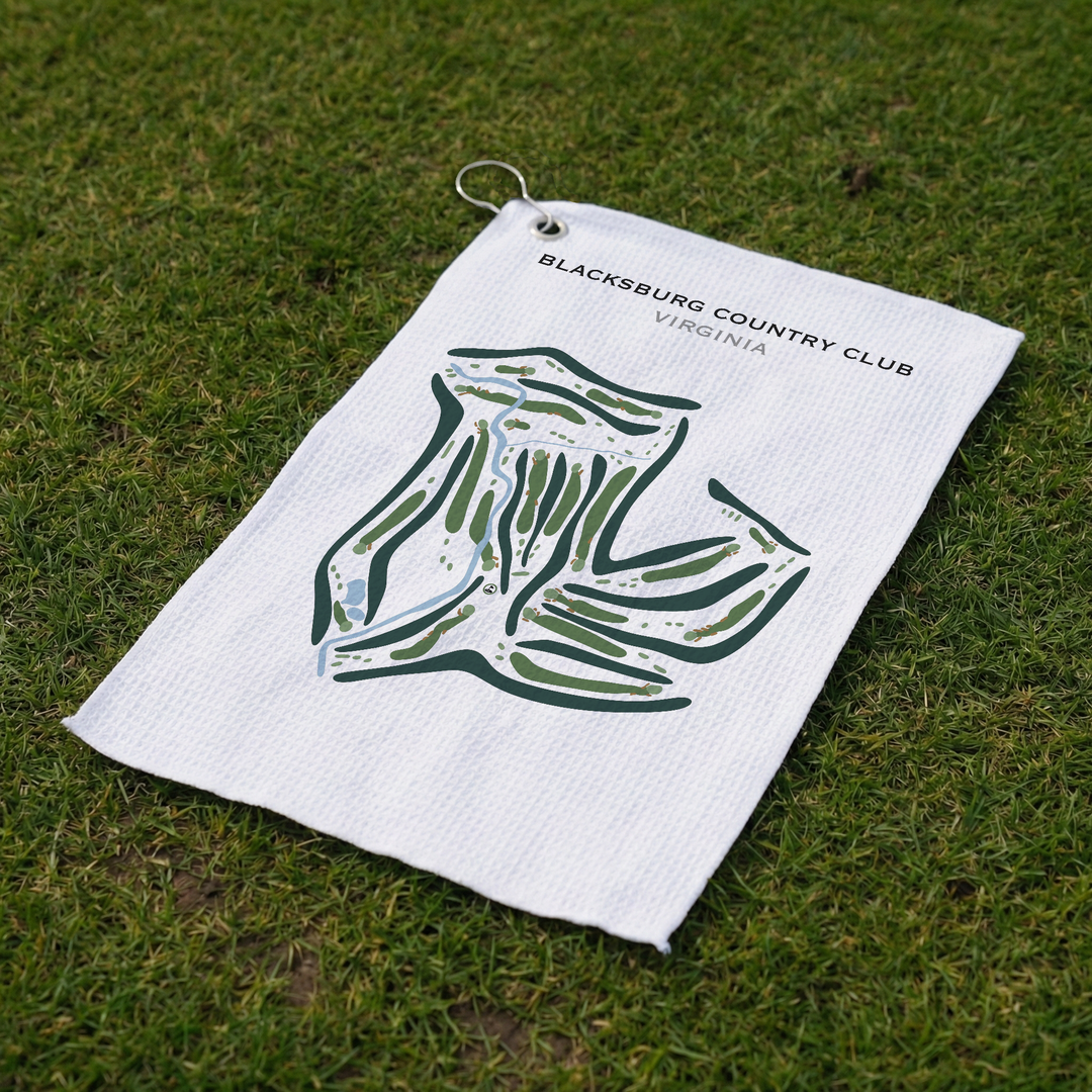 Blacksburg Country Club, Virginia - Printed Golf Courses