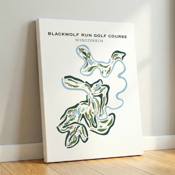 Blackwolf Run Golf Course, Wisconsin - Printed Golf Courses