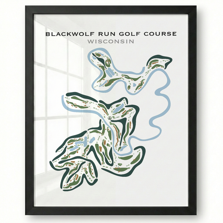Blackwolf Run Golf Course, Wisconsin - Printed Golf Courses