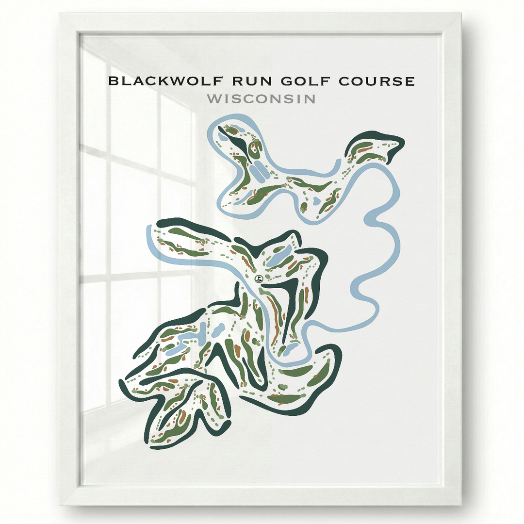 Blackwolf Run Golf Course, Wisconsin - Printed Golf Courses