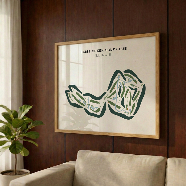 Bliss Creek Golf Club, Illinois - Printed Golf Courses