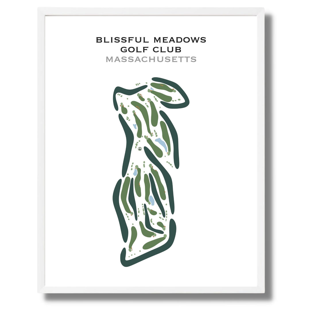 Blissful Meadows Golf Club, Massachusetts - Printed Golf Courses