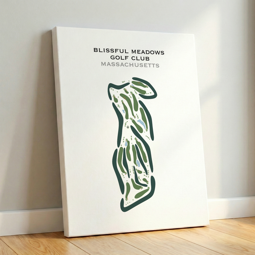 Blissful Meadows Golf Club, Massachusetts - Printed Golf Courses