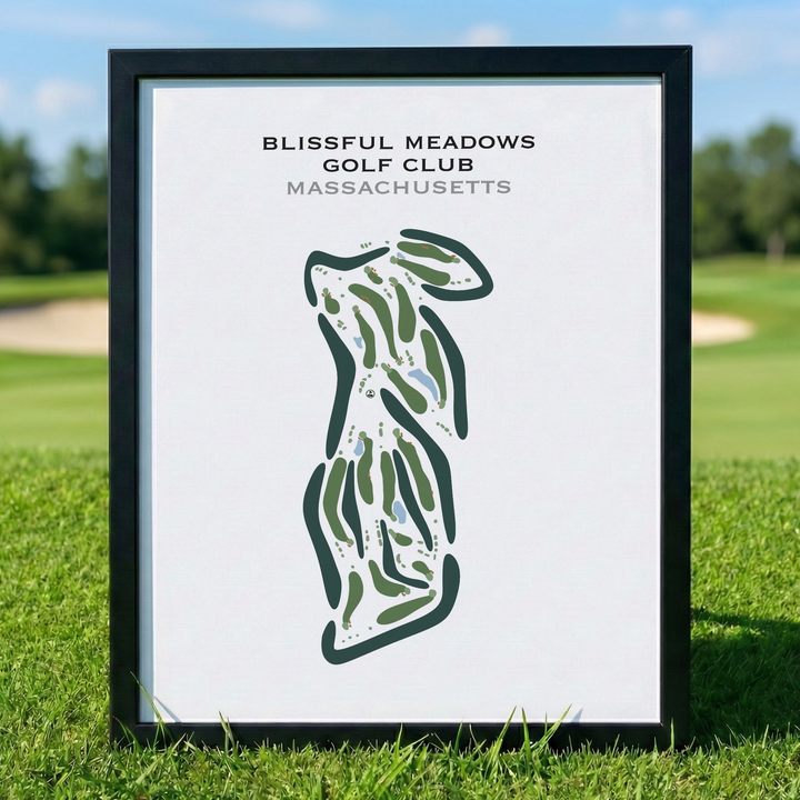 Blissful Meadows Golf Club, Massachusetts - Printed Golf Courses