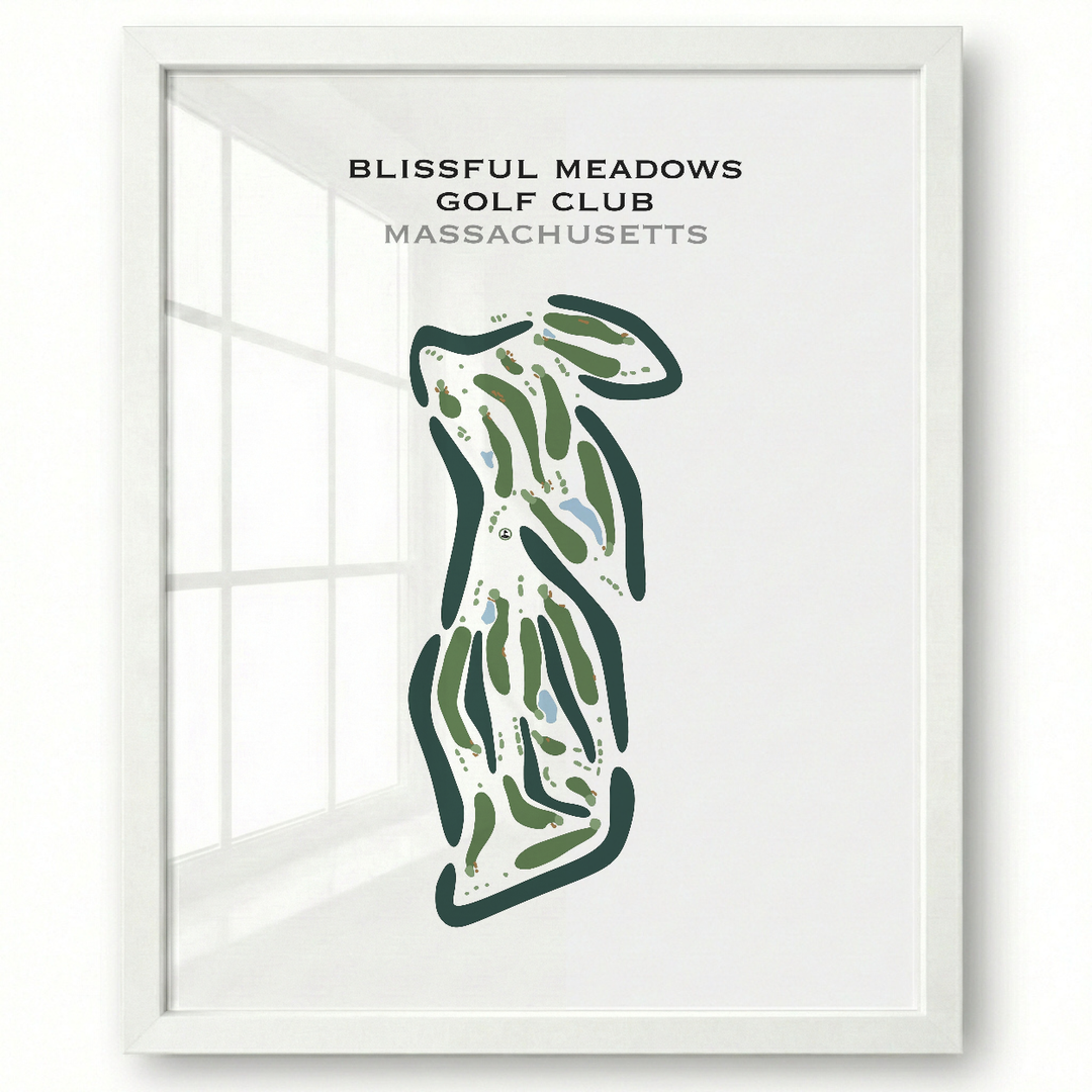 Blissful Meadows Golf Club, Massachusetts - Printed Golf Courses