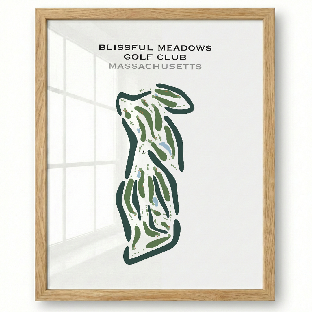 Blissful Meadows Golf Club, Massachusetts - Printed Golf Courses