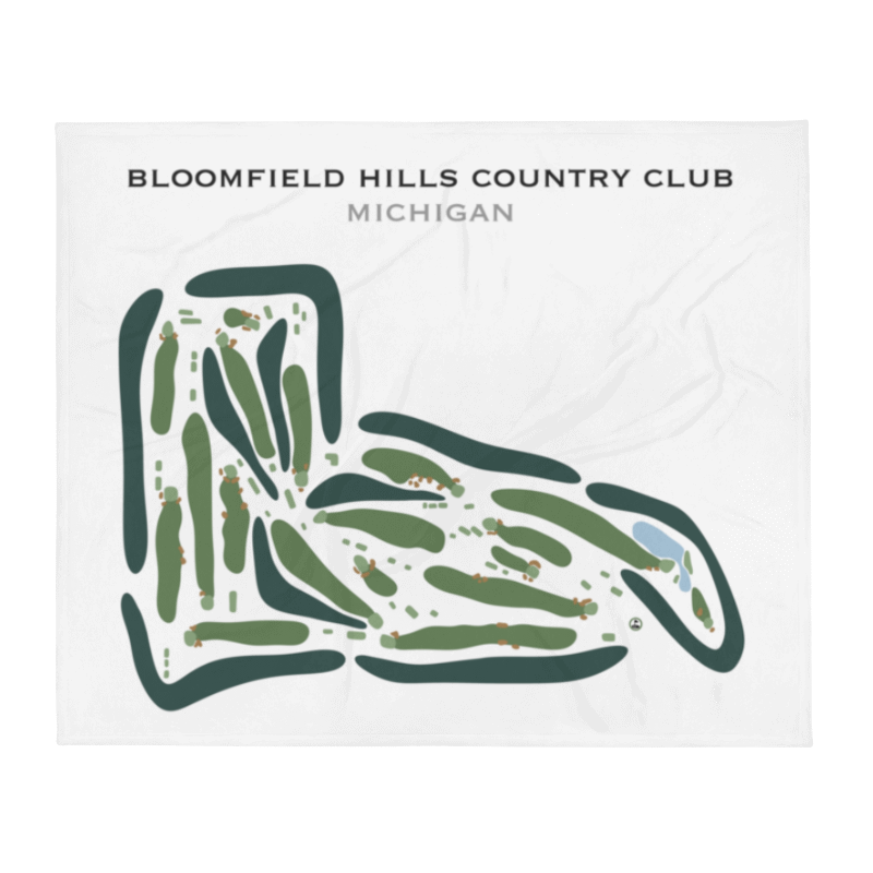 Bloomfield Hills Country Club, Michigan - Printed Golf Courses