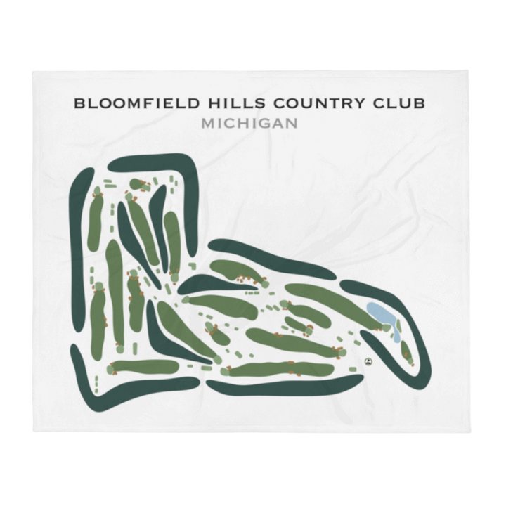 Bloomfield Hills Country Club, Michigan - Printed Golf Courses