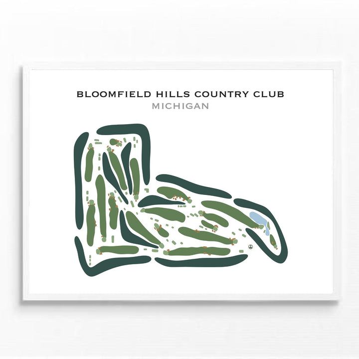 Bloomfield Hills Country Club, Michigan - Printed Golf Courses