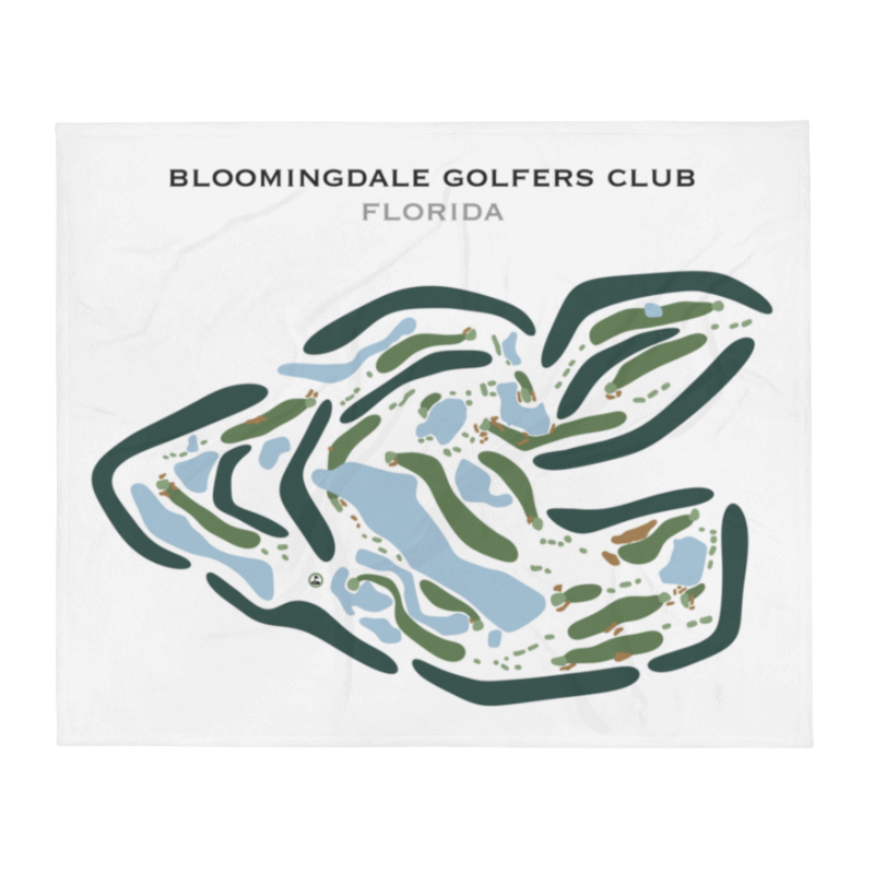 Bloomingdale Golfers Club, Florida - Printed Golf Courses