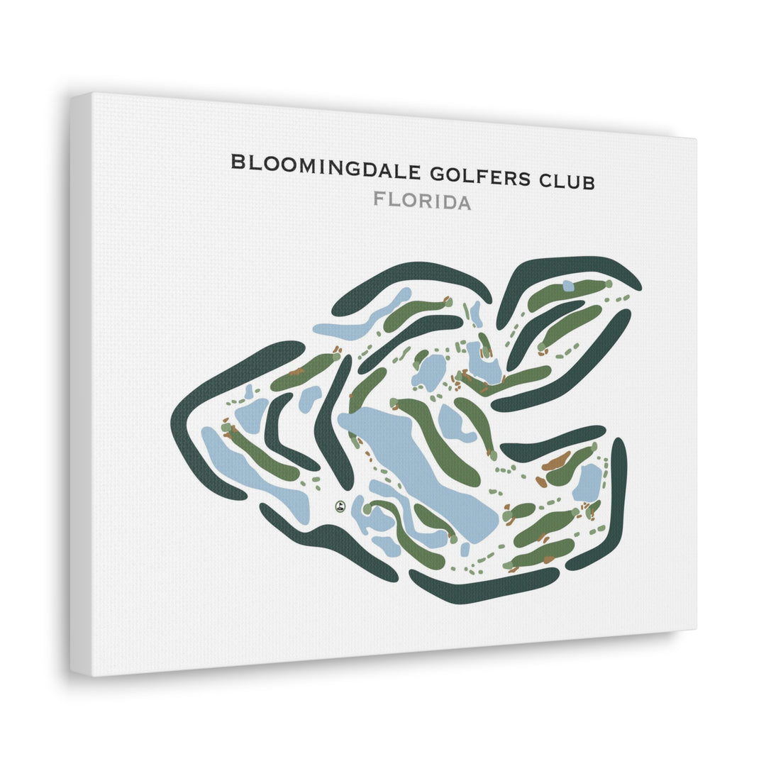 Bloomingdale Golfers Club, Florida - Printed Golf Courses