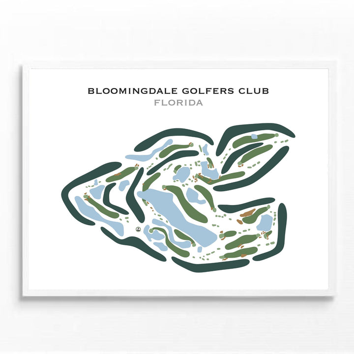 Bloomingdale Golfers Club, Florida - Printed Golf Courses