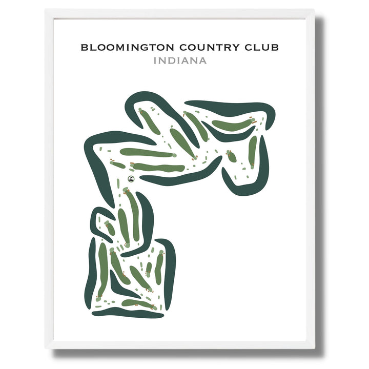 Bloomington Country Club, Indiana - Printed Golf Courses