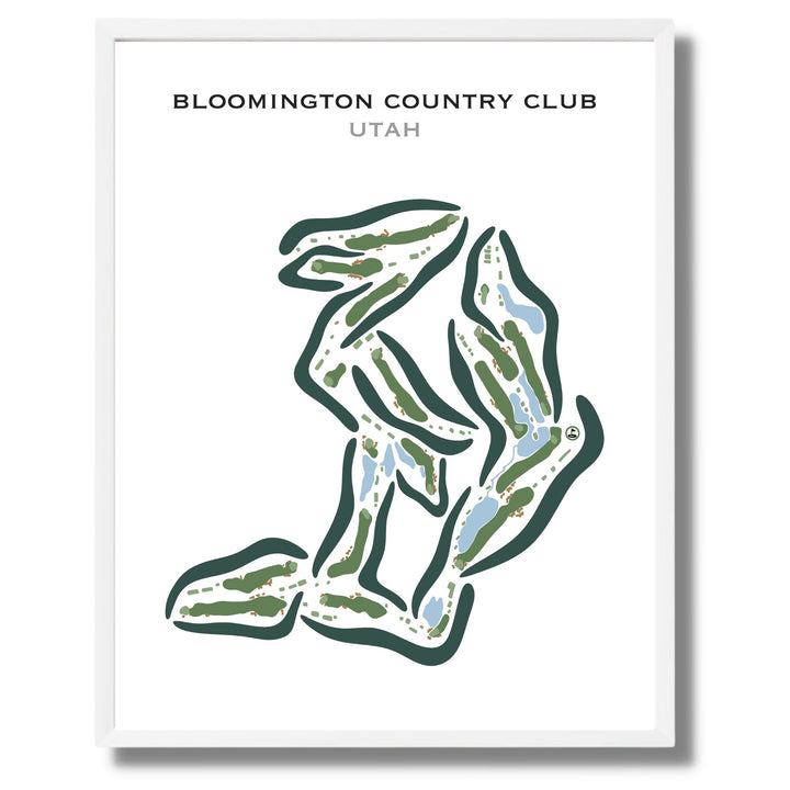 Bloomington Country Club, St George Utah - Printed Golf Courses