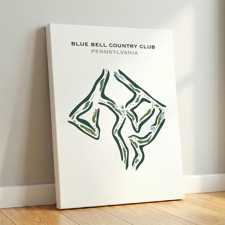 Blue Bell Country Club, Pennsylvania - Printed Golf Courses