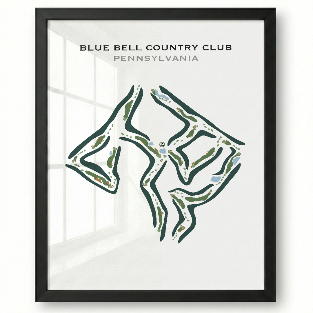 Blue Bell Country Club, Pennsylvania - Printed Golf Courses