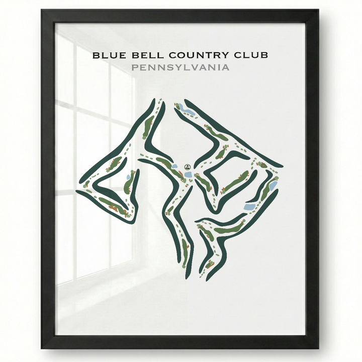 Blue Bell Country Club, Pennsylvania - Printed Golf Courses