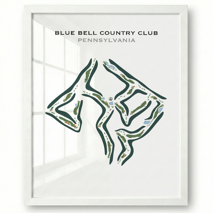 Blue Bell Country Club, Pennsylvania - Printed Golf Courses
