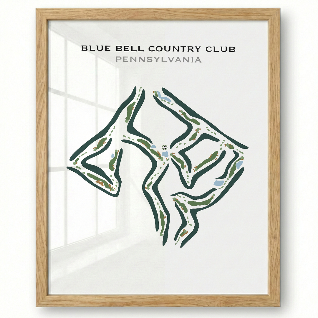 Blue Bell Country Club, Pennsylvania - Printed Golf Courses
