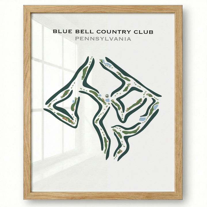 Blue Bell Country Club, Pennsylvania - Printed Golf Courses