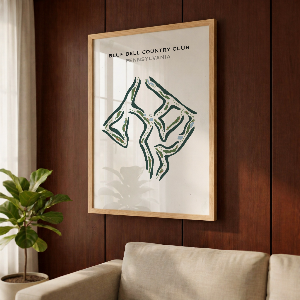Blue Bell Country Club, Pennsylvania - Printed Golf Courses