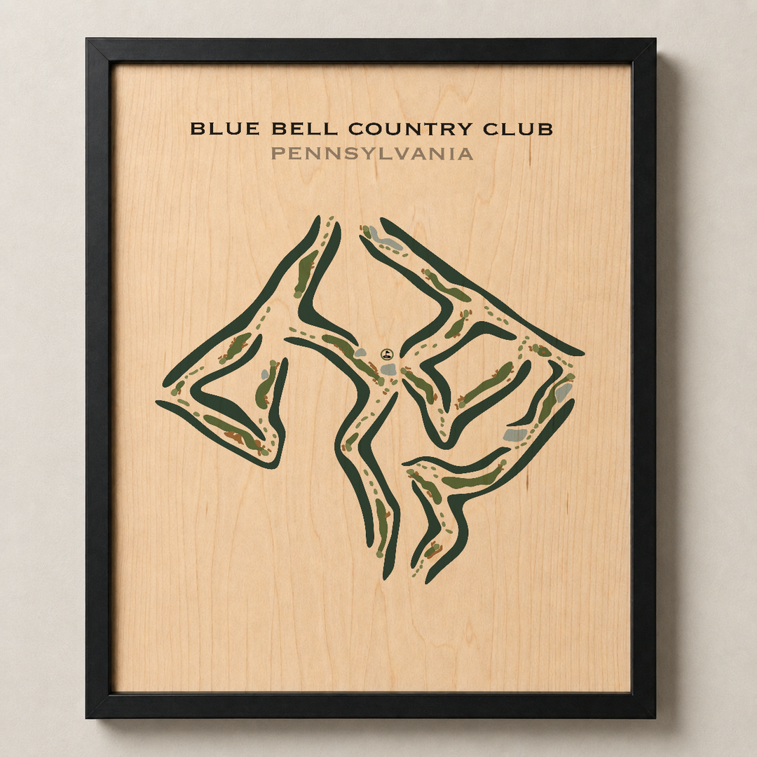 Blue Bell Country Club, Pennsylvania - Printed Golf Courses