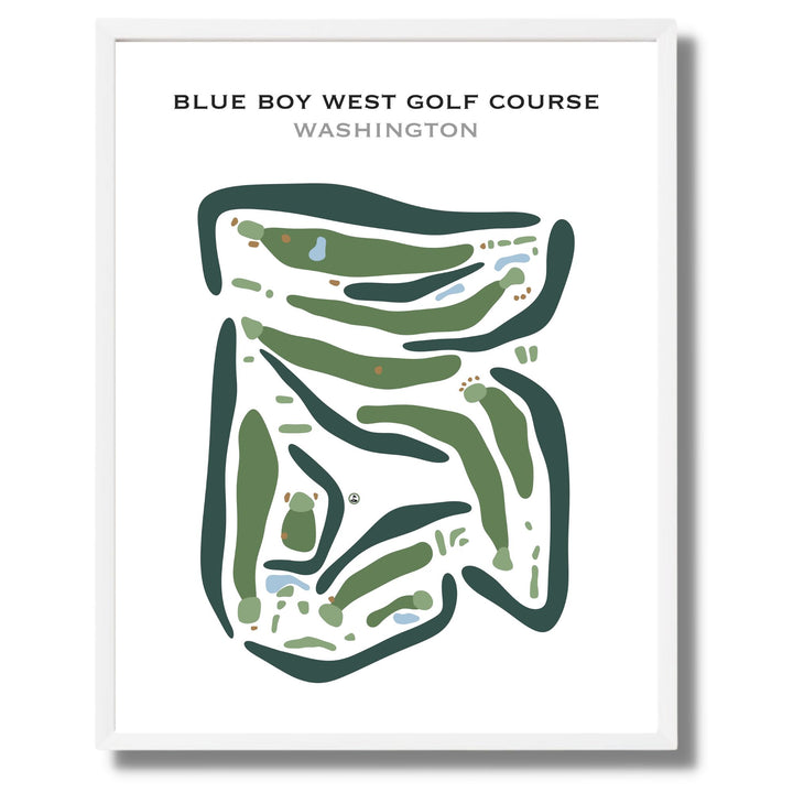 Blue Boy West Golf Course, Washington - Printed Golf Courses