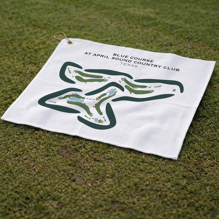 Blue Course at April Sound Country Club, Texas - Printed Golf Courses