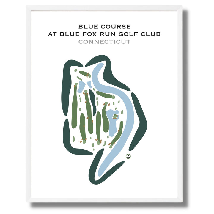 Blue Course at Blue Fox Run Golf Club, Florida - Printed Golf Courses