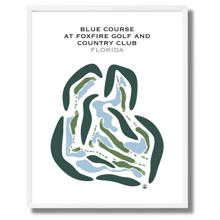 Blue Course at Foxfire Golf & Country Club, Florida - Printed Golf Courses