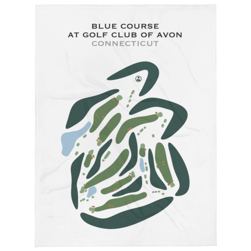 Blue Course at Golf Club of Avon, Florida - Printed Golf Courses