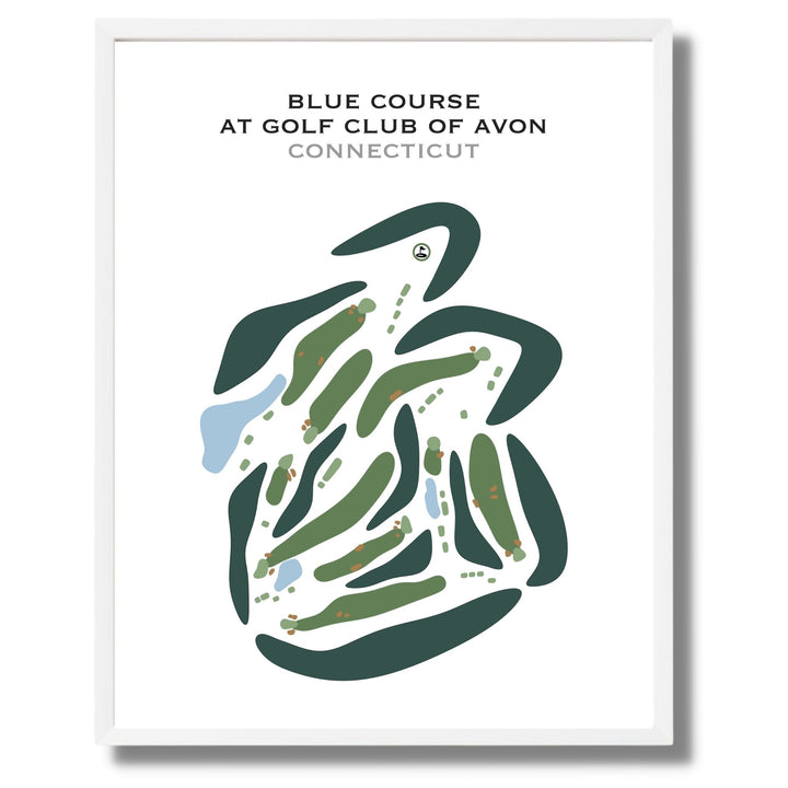 Blue Course at Golf Club of Avon, Florida - Printed Golf Courses