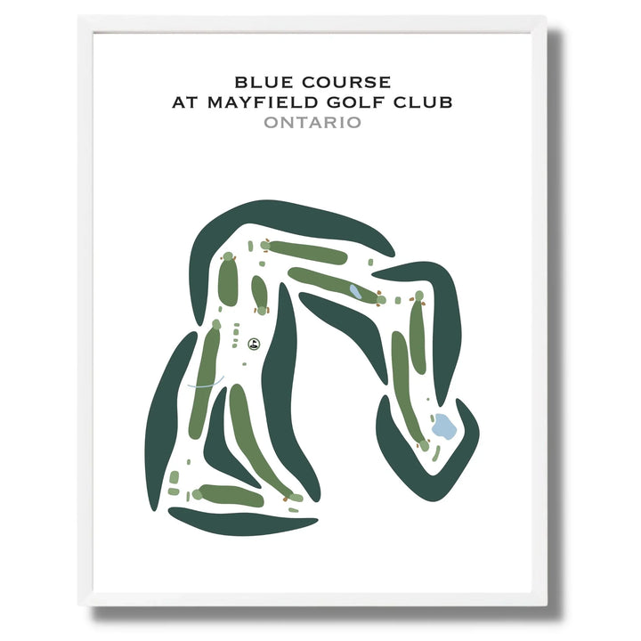 Blue Course at Mayfield Golf Club, Ontario, Canada - Printed Golf Courses