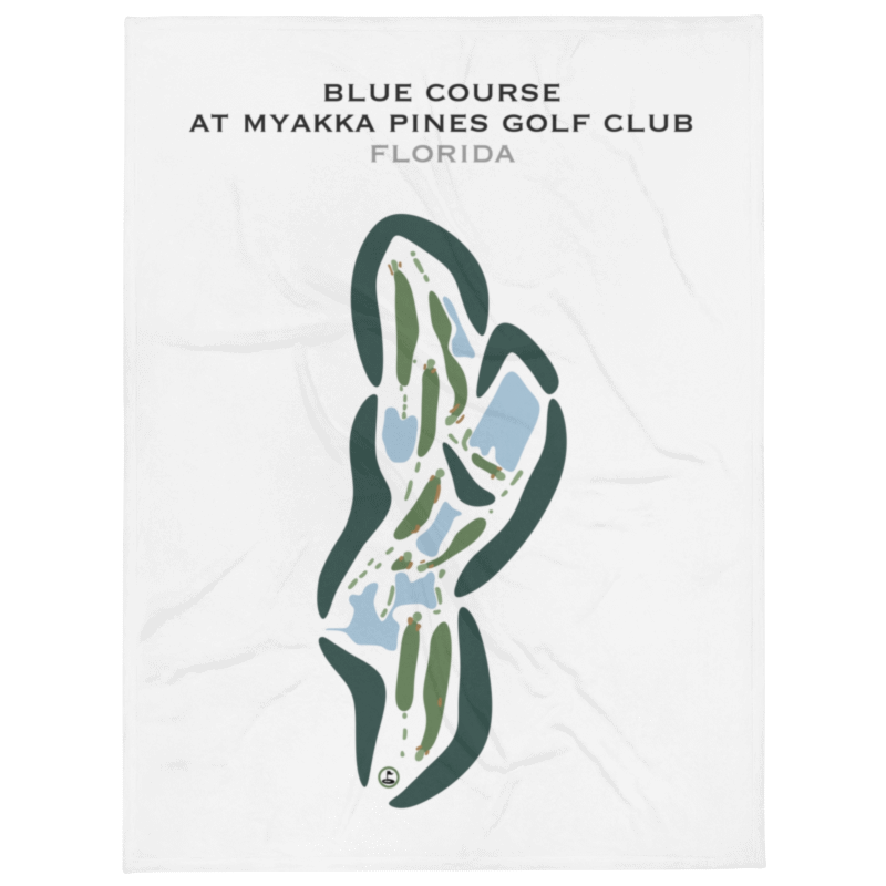 Blue Course at Myakka Pines Golf Club, Florida - Printed Golf Courses