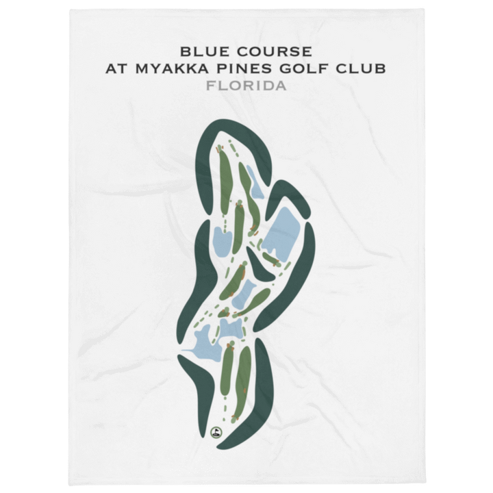 Blue Course at Myakka Pines Golf Club, Florida - Printed Golf Courses