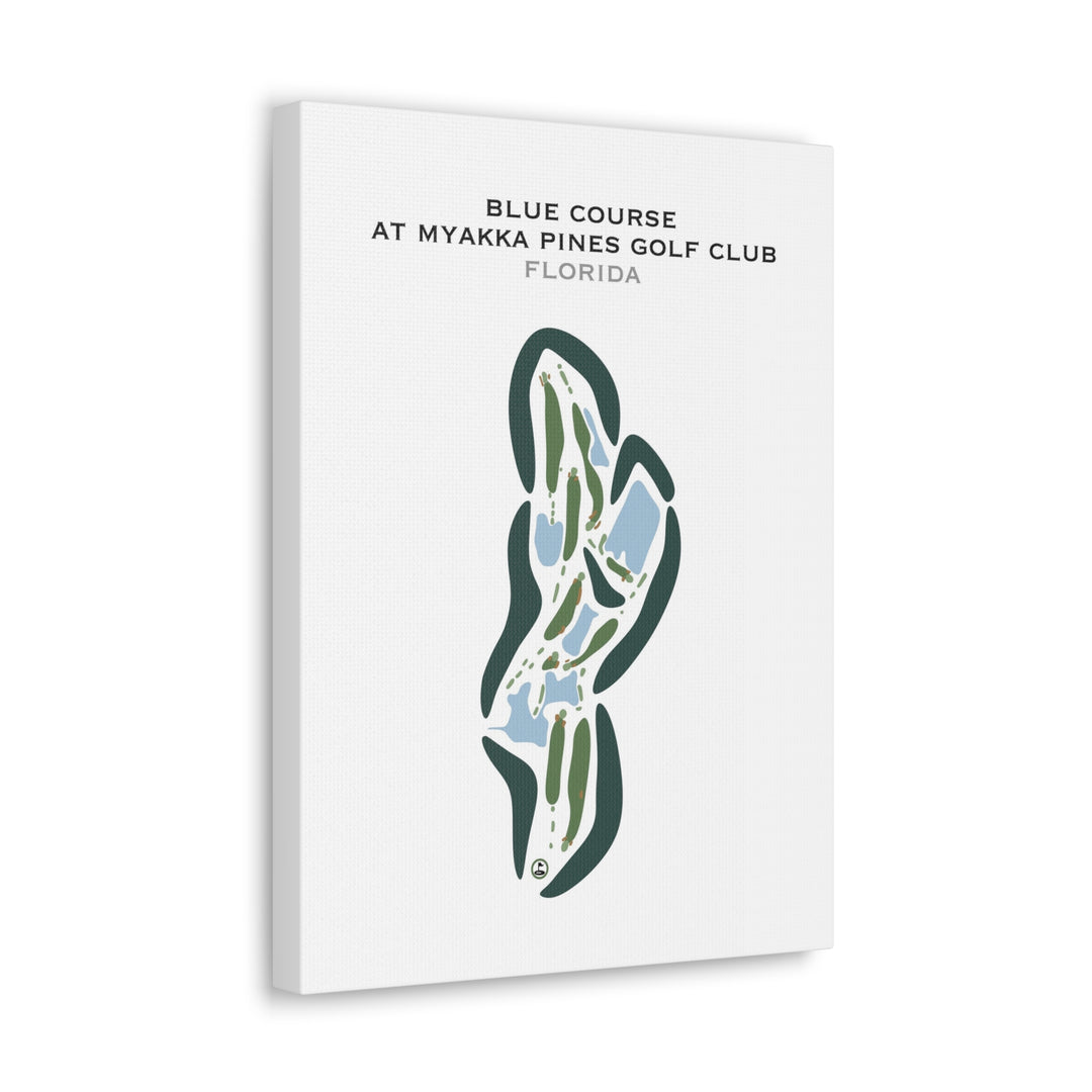 Blue Course at Myakka Pines Golf Club, Florida - Printed Golf Courses