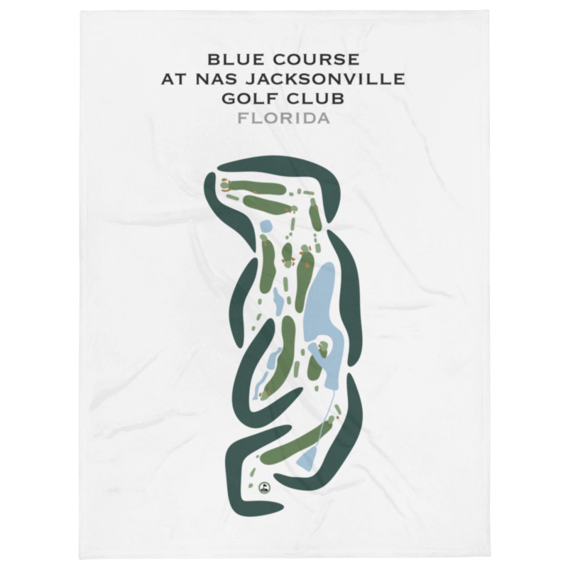 Blue Course at NAS Jacksonville Golf Club, Florida - Printed Golf Courses