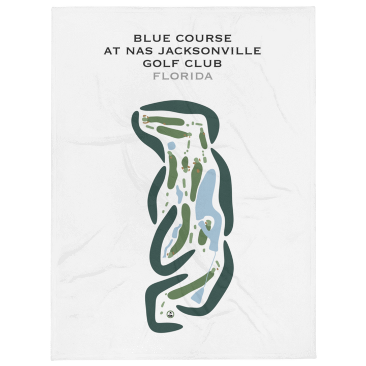 Blue Course at NAS Jacksonville Golf Club, Florida - Printed Golf Courses