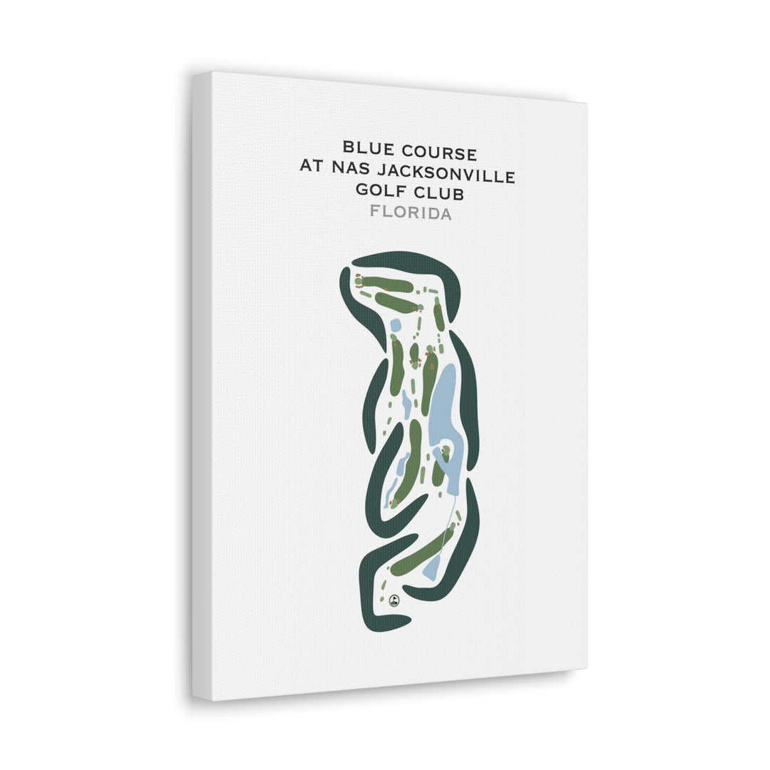 Blue Course at NAS Jacksonville Golf Club, Florida - Printed Golf Courses