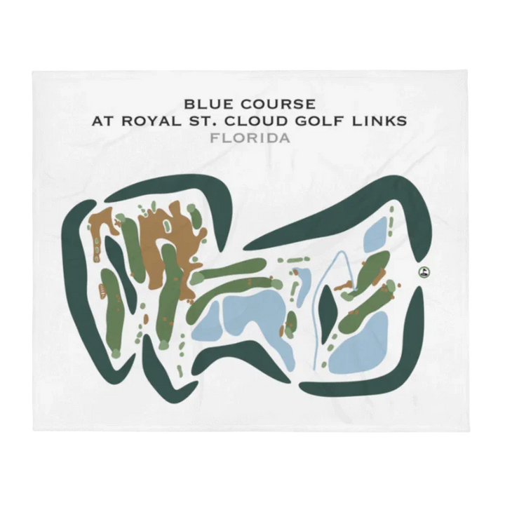 Blue Course at Royal St Cloud Golf Links, Florida - Printed Golf Courses