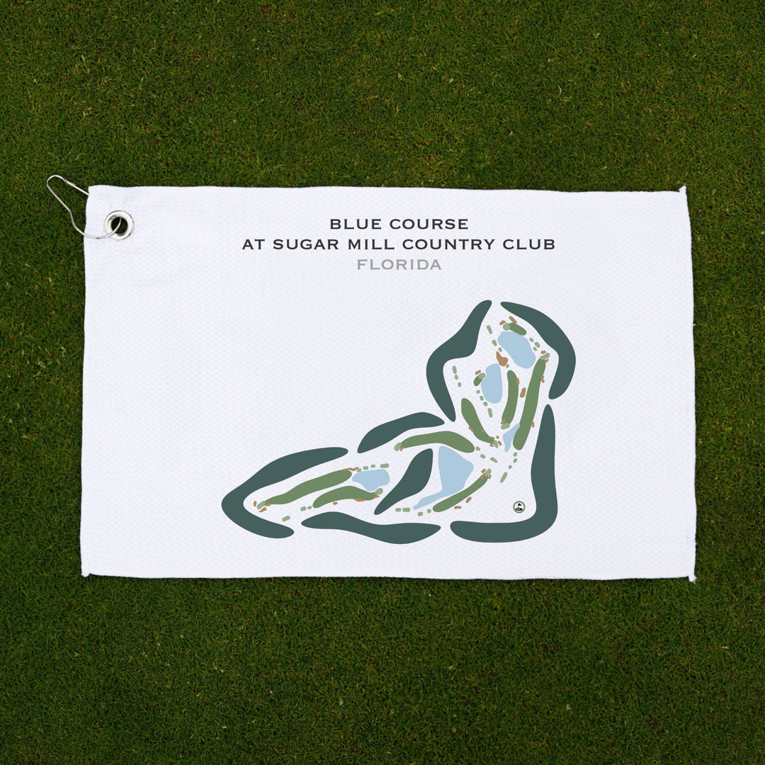 Blue Course at Sugar Mill Country Club, Florida - Printed Golf Courses