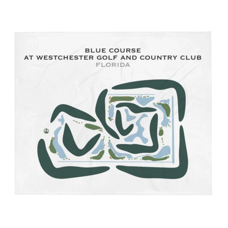 Blue Course at Westchester Golf & Country Club, Florida - Printed Golf Courses