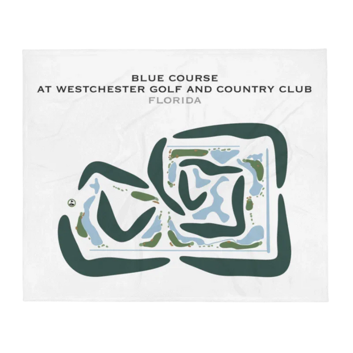 Blue Course at Westchester Golf & Country Club, Florida - Printed Golf Courses