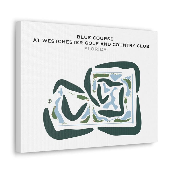 Blue Course at Westchester Golf & Country Club, Florida - Printed Golf Courses