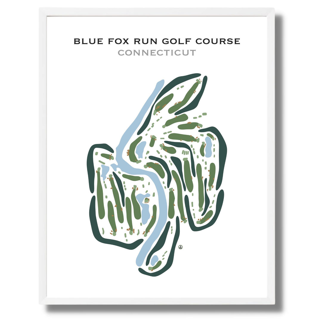 Blue Fox Run Golf Course, Connecticut - Printed Golf Courses