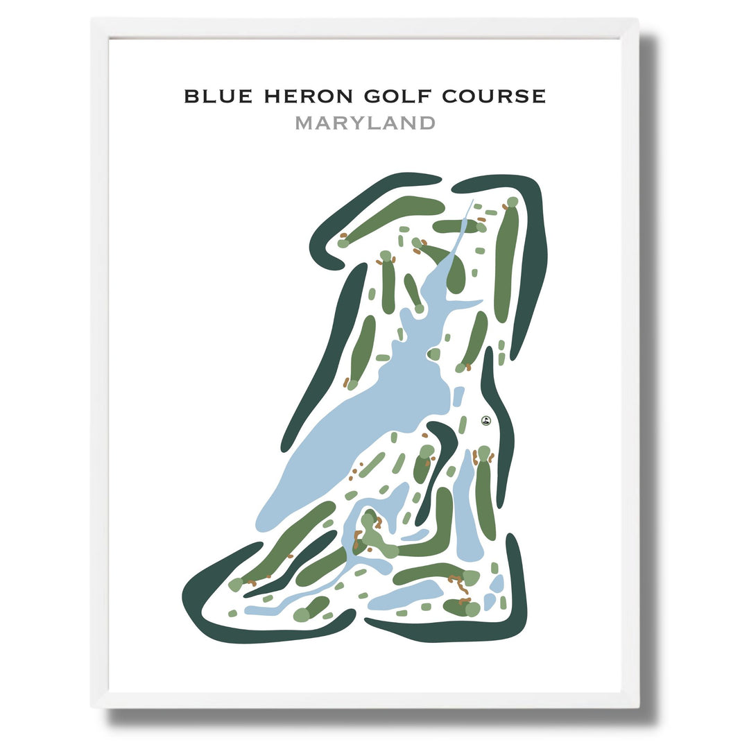 Blue Heron Golf Course, Maryland - Printed Golf Courses