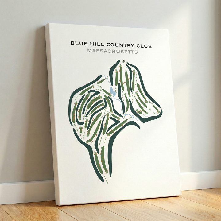 Blue Hill Country Club, Massachusetts - Printed Golf Courses