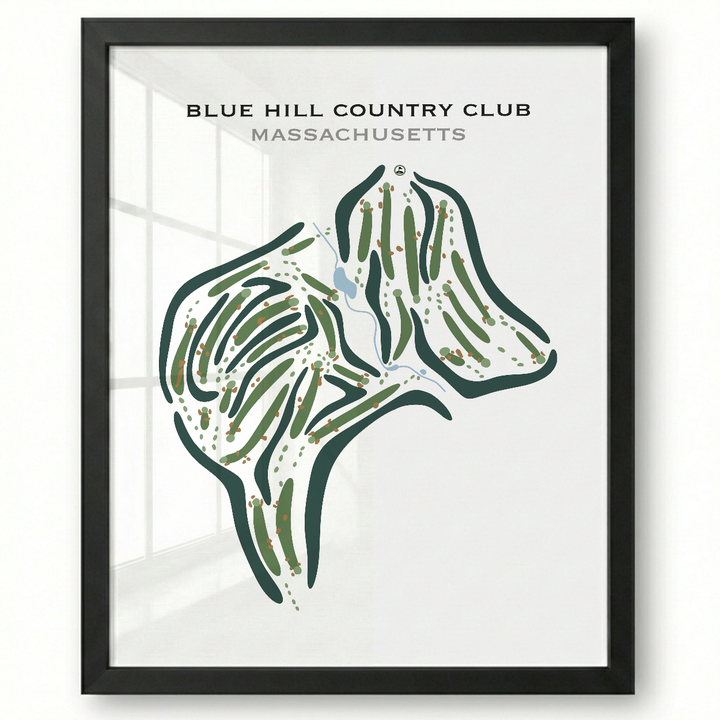 Blue Hill Country Club, Massachusetts - Printed Golf Courses