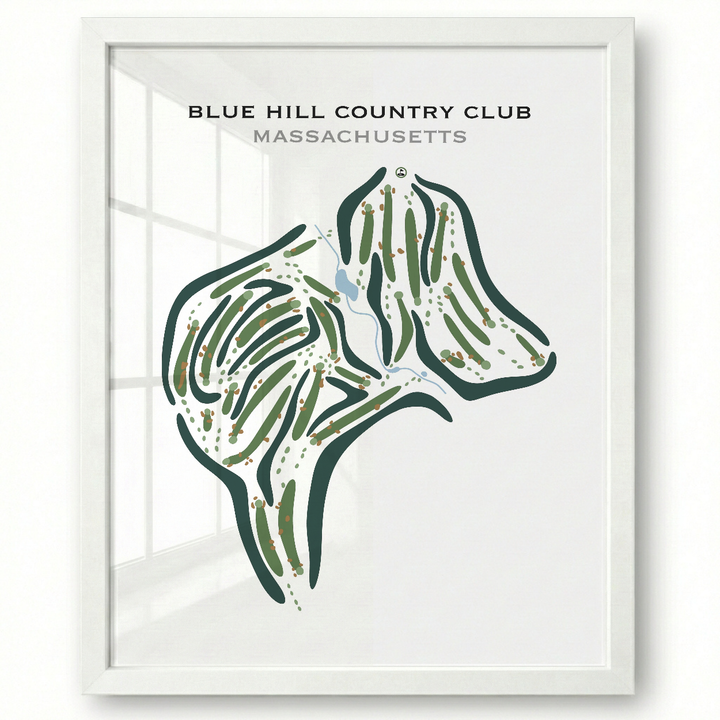 Blue Hill Country Club, Massachusetts - Printed Golf Courses